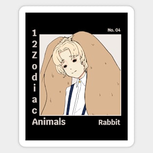 rabbit - 12 zodiac animals Magnet